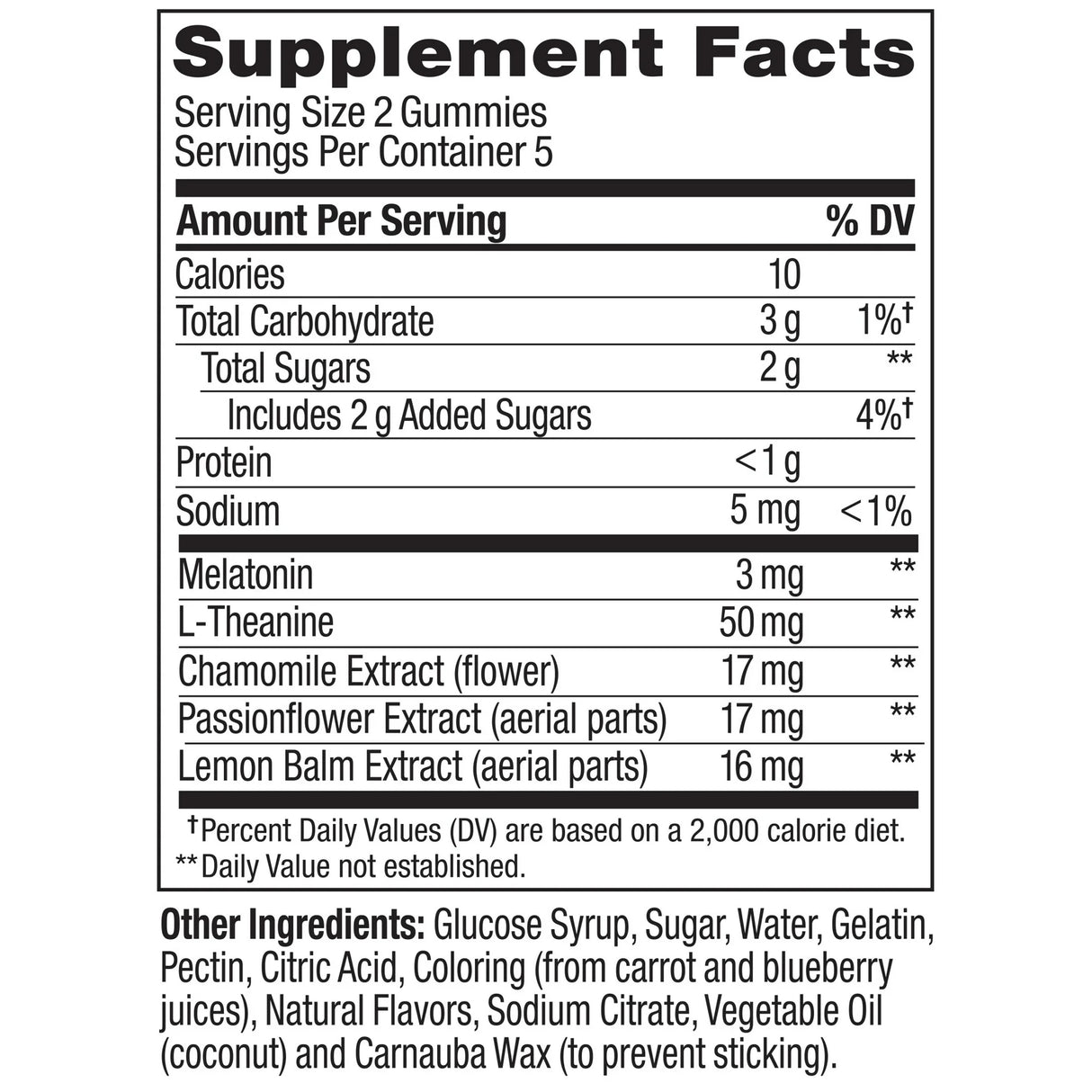 OLLY Sleep Gummy Supplements, Blackberry Zen Flavor, 10 Count Pouch - 3mg Melatonin, L-Theanine & Chamomile