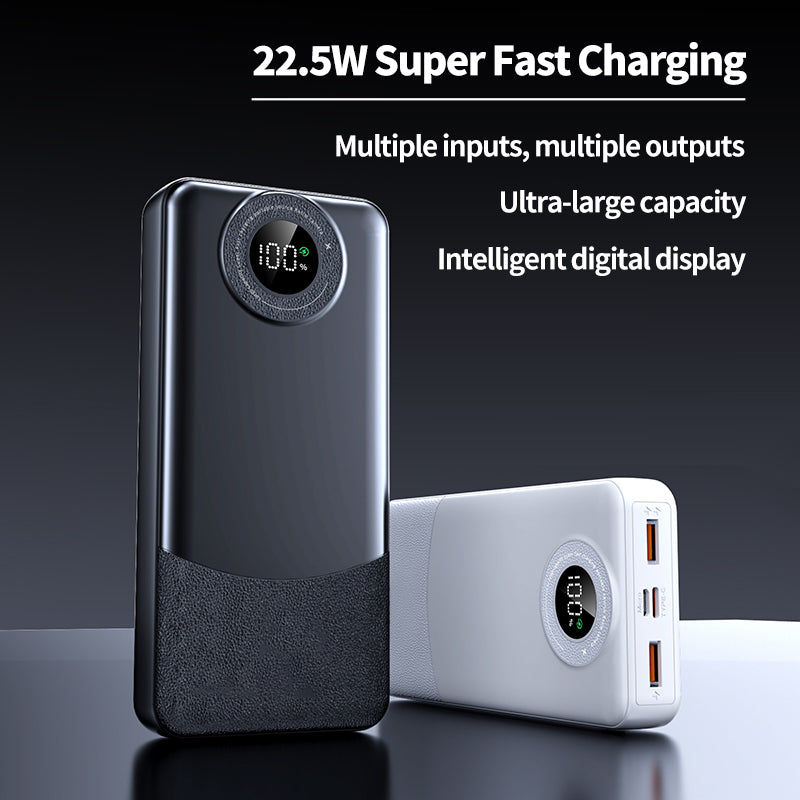 10000mAh Portable Intelligent Digital Power Bank - 22.5W Fast Charging, Dual USB Output