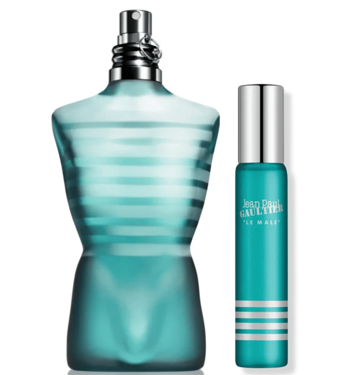 JEAN PAUL GAULTIER LE MALE 2 PCS SET: 6.8 EAU DE TOILETTE SPRAY + 0.34 EAU DE TOILETTE SPRAY