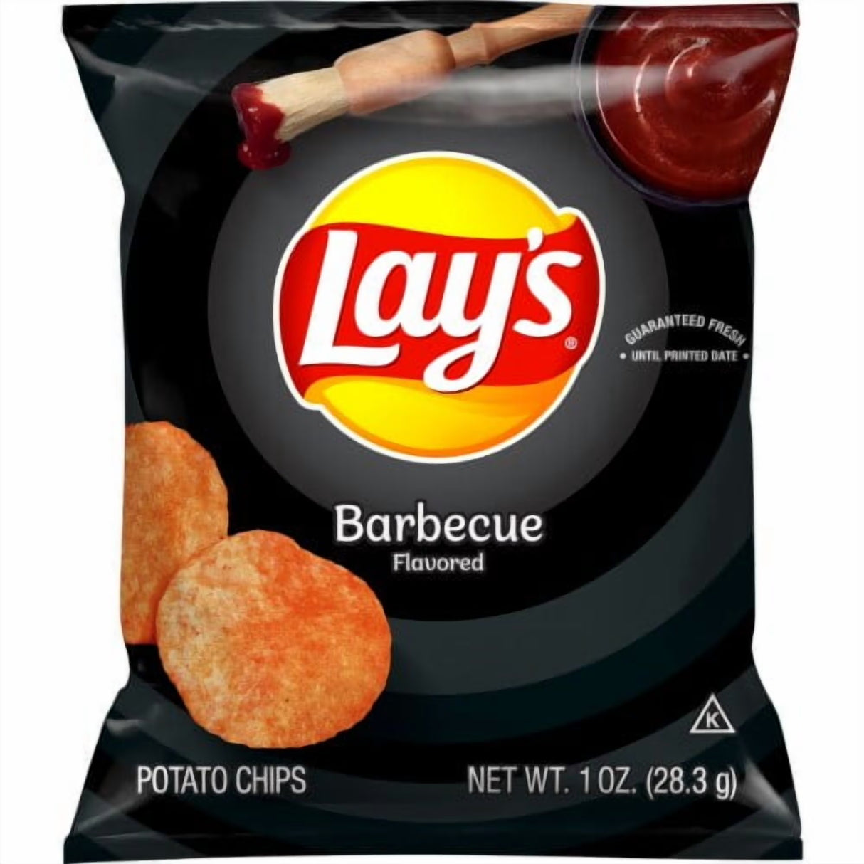 Lay’s Barbecue Flavored Potato Chips, Small Single-Serve Bag, 1 oz