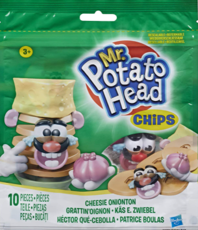 Mr Potato Head Chips: Cheesie Onionton Toy for Kids Ages 3 and Up Figure, (Model: E7401)