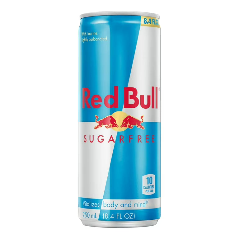 Red Bull Sugarfree Energy Drink, Zero Calories, Zero Sugar, 8.4 Fl Oz Cans