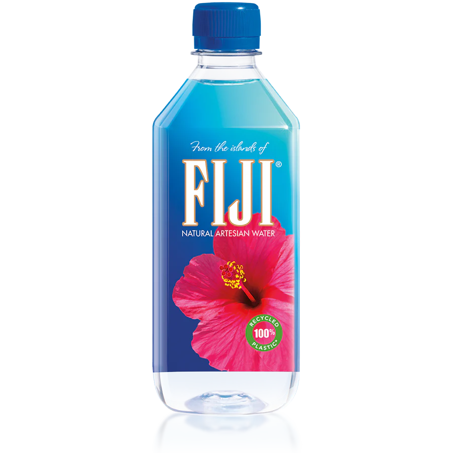 FIJI Natural Artesian Water, 500mL / 16.9 Fl Oz Bottles, Naturally Infused with Electrolytes & Minerals