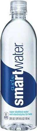 Smartwater Premium Vapor Distilled Water, Electrolyte Enhanced, 20 Fl Oz Bottles