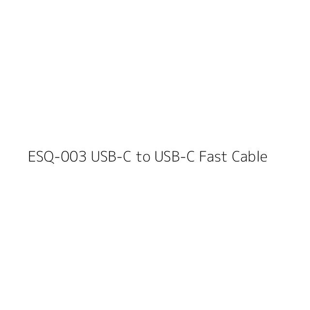 USB-C to USB-C Fast Cable