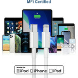 USB-C to Lightning Charging Cable 2 Pack (Apple Compatible)