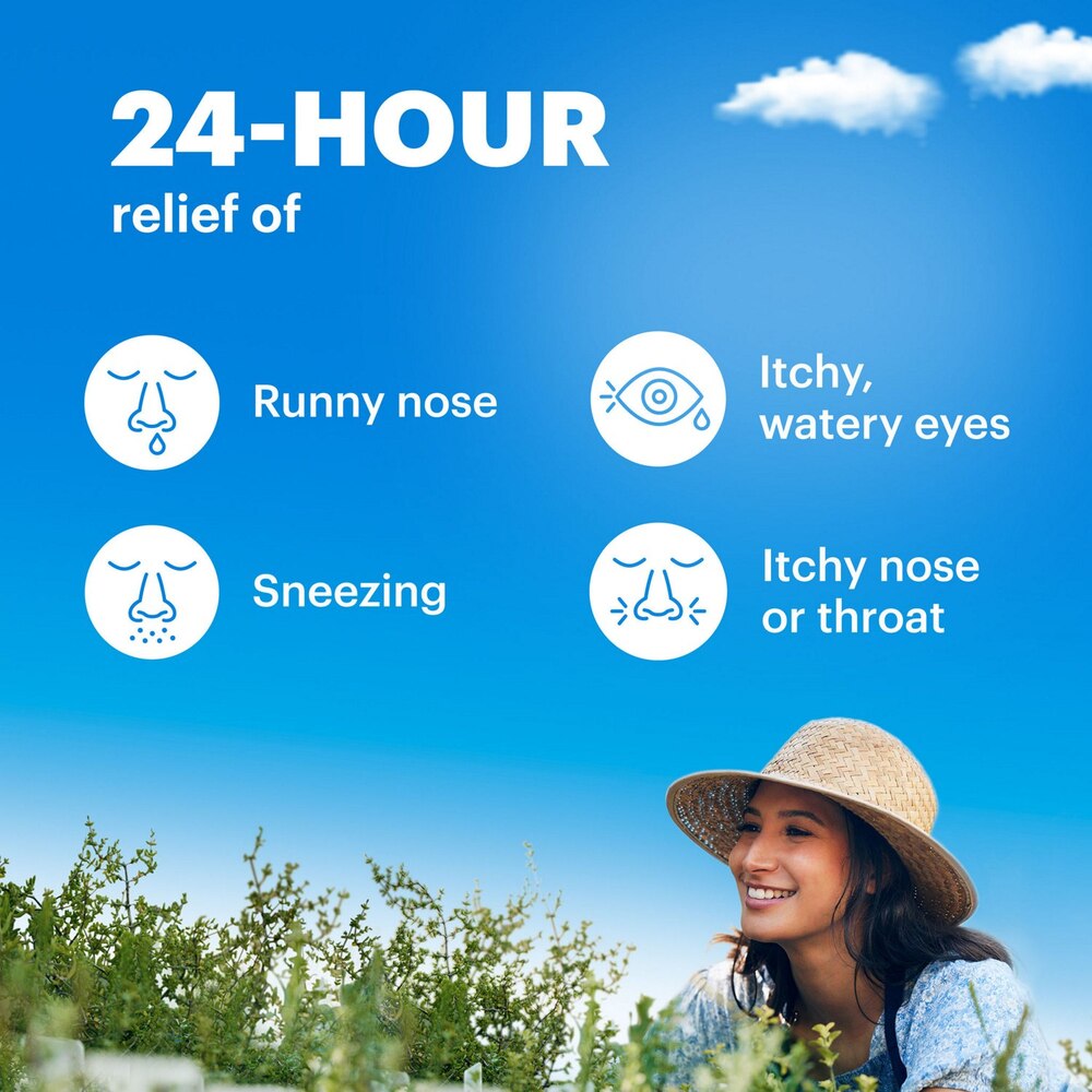 Claritin 24HR Non-Drowsy Allergy Relief Tablets, Loratadine 10mg, 5 Count Pack - Multi-Symptom Rel
