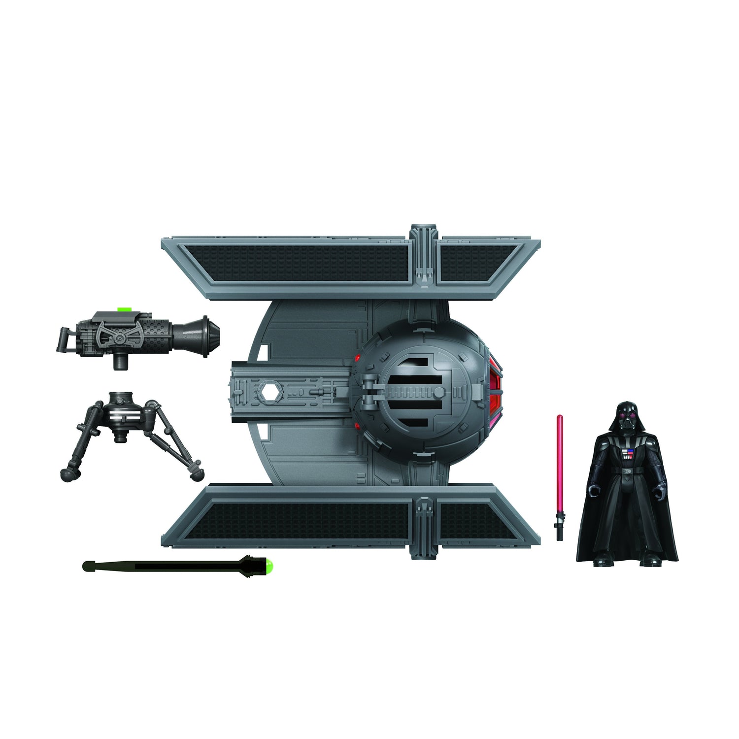 Star Wars Mission Fleet Stellar Class Darth Vader TIE Advanced 2.5-Inch-Scale Figure and Vehicle, Toys for Kids Ages 4 and Up