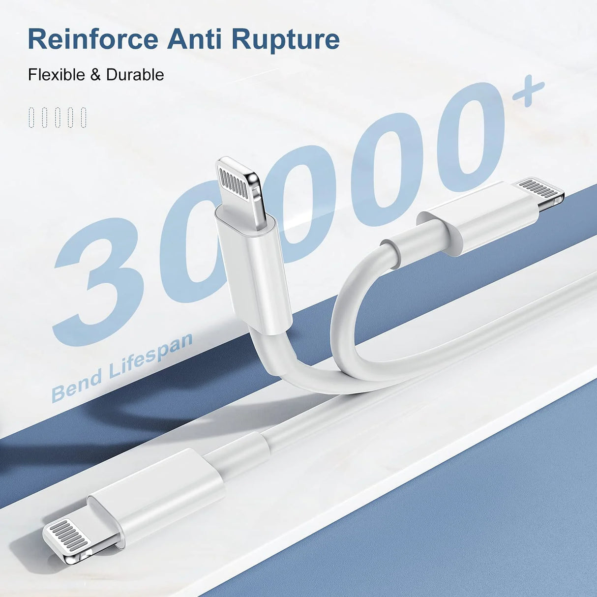 USB-C to Lightning Charging Cable 2 Pack (Apple Compatible)