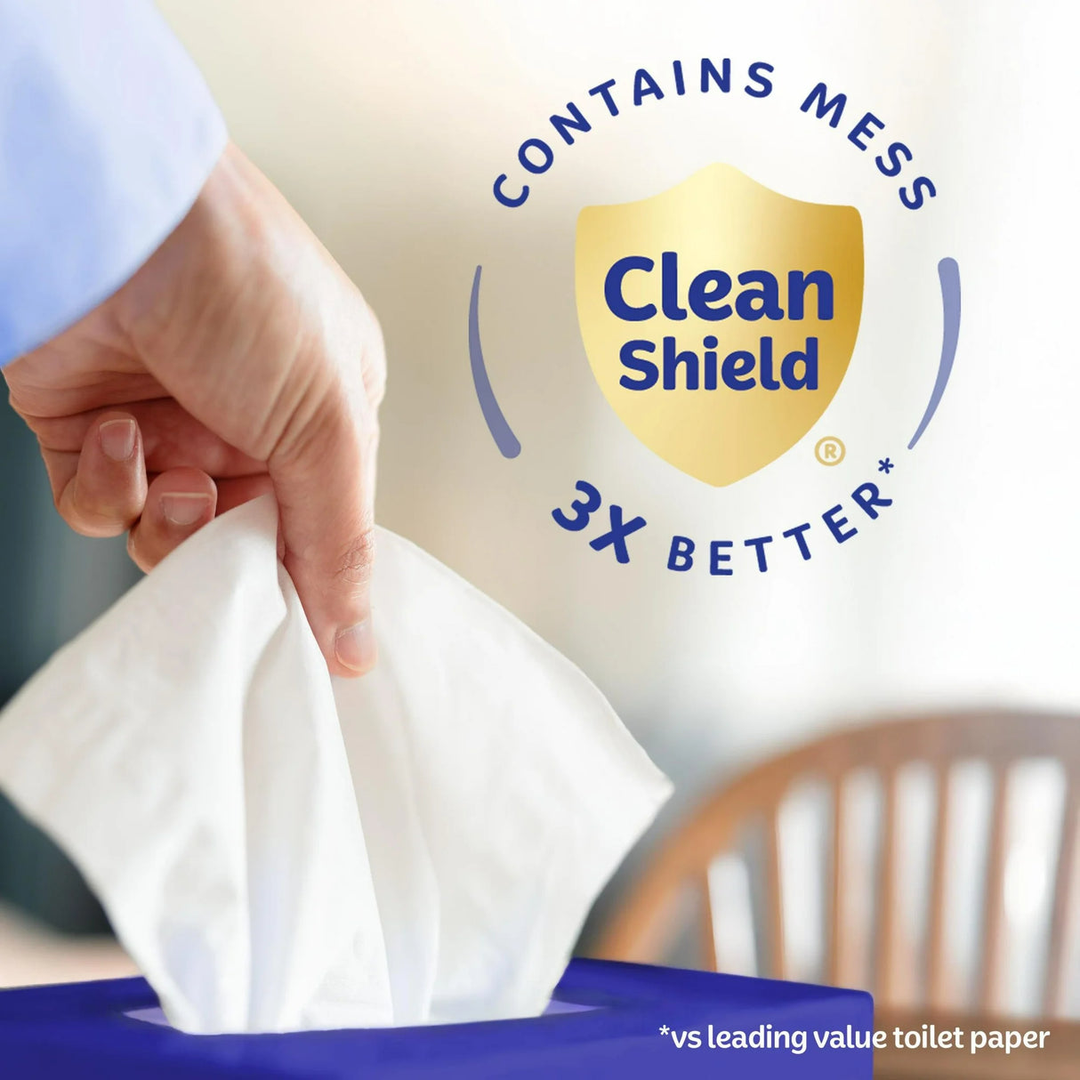 Kleenex Trusted Care 2-Ply Facial Tissues, 1 Flat Box, 160 Tissues per Box - Soft, Strong, & Absorbent