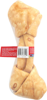 Castor & Pollux Rawhide Bone Dog Chew Chicken Flavor 8-9 Inches, 1 ea