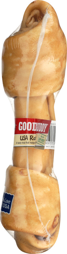 Castor & Pollux Rawhide Bone Dog Chew Chicken Flavor 8-9 Inches, 1 ea