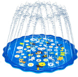 68" Sprinkler Pad Splash Play Mat for Kids | Wading Pool | Inflatable Water Toys | Kid's Pool