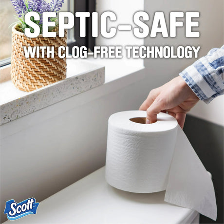 Scott 1000 Sheets Per Roll Bath Tissue, 1-Roll Pack - Long-Lasting & Septic Safe