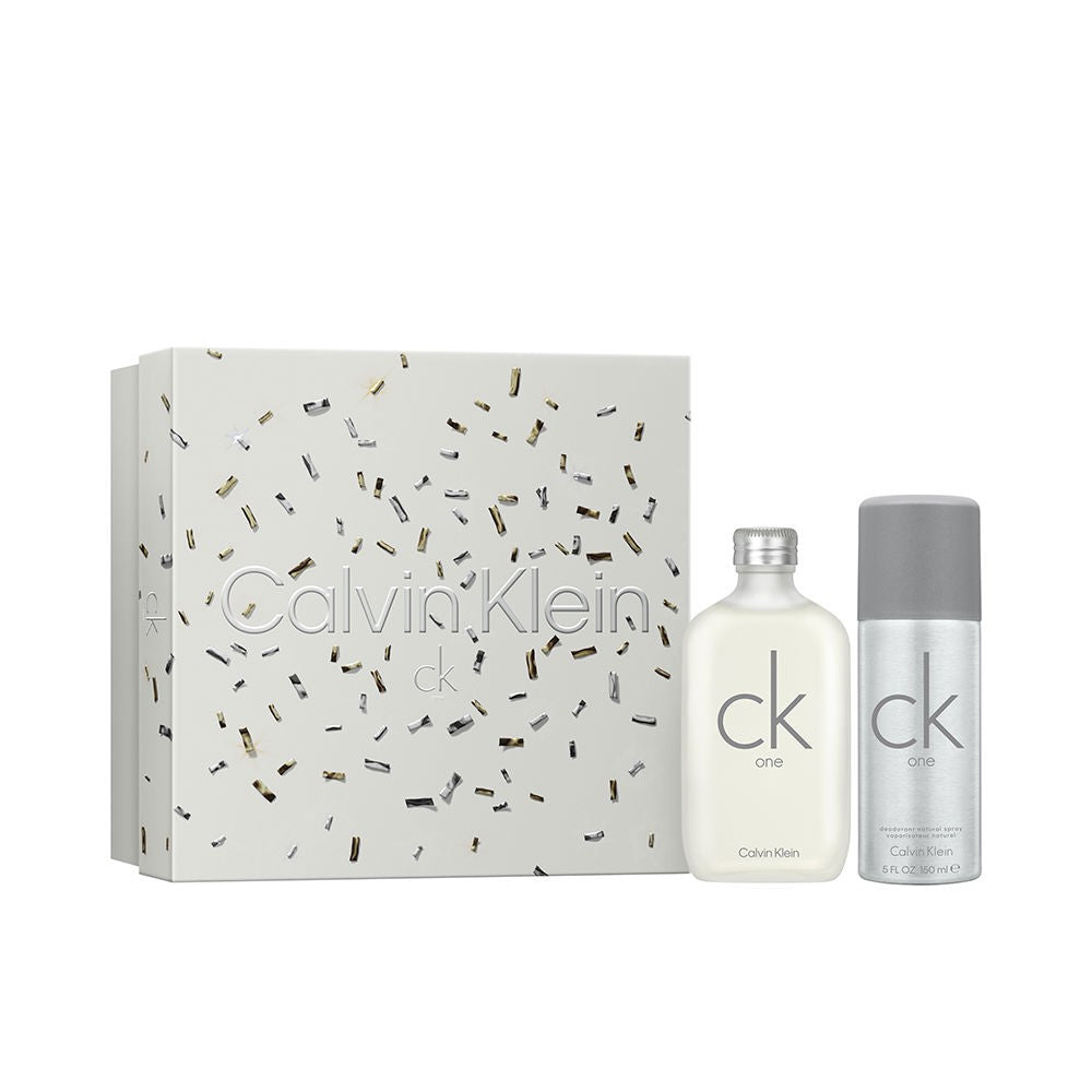 CK ONE 2 PCS SET: 3.3 EAU DE TOILETTE SPRAY + 5 OZ DEODORANT SPRAY