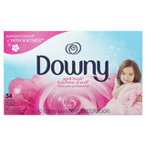 Downy April Fresh Fabric Softener Dryer Sheets, 34 Count Box - Reduces Static & Adds Long-Lasting Scent