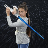 Star Wars Rey Electronic Blue Lightsaber Toy for Ages 6 and Up with Lights, Sounds, and Phrases Plus Access to Training Videos
