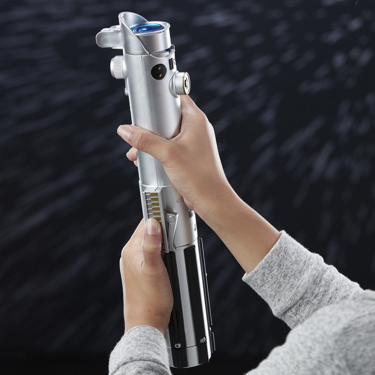Star Wars Rey Electronic Blue Lightsaber Toy for Ages 6 and Up with Lights, Sounds, and Phrases Plus Access to Training Videos