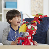 Playskool Heroes Power Rangers Red Ranger and Dragon Thunderzord, 3-inch action figure, 14-inch Zord, Lights and Sounds, Collectible Toys for Kids Ages 3 and Up