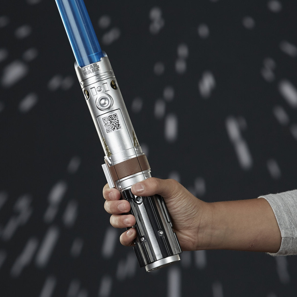 Star Wars Rey Electronic Blue Lightsaber Toy for Ages 6 and Up with Lights, Sounds, and Phrases Plus Access to Training Videos