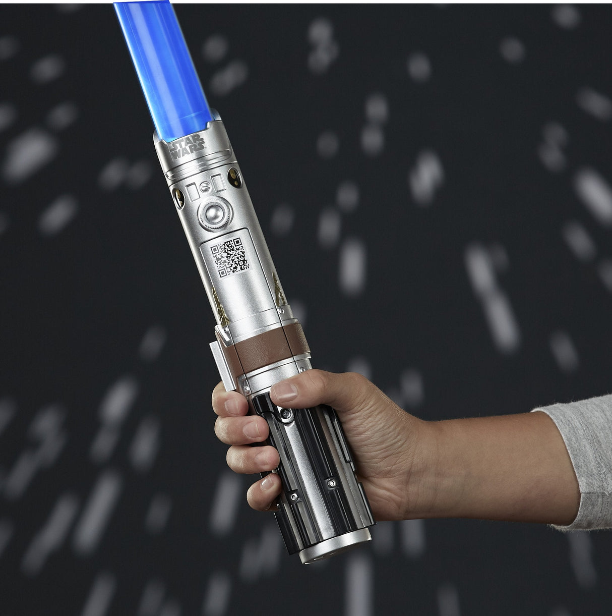 Star Wars Rey Electronic Blue Lightsaber Toy for Ages 6 and Up with Lights, Sounds, and Phrases Plus Access to Training Videos