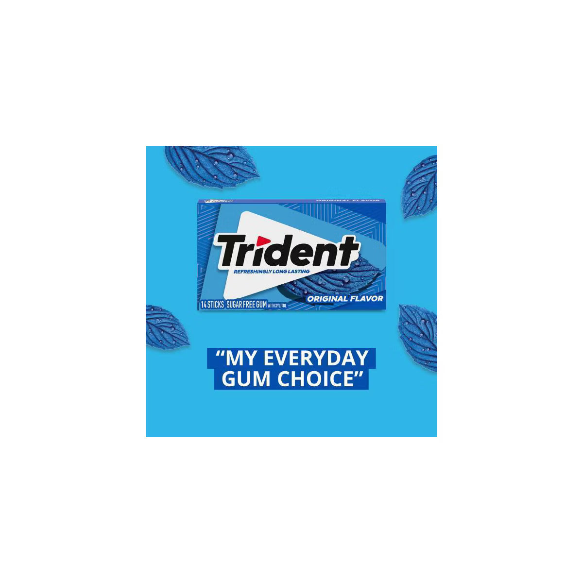 Trident Sugar-Free Gum, 14-Piece Pack (Assorted Popular Flavors), Fights Cavities & Freshens Breath