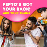 Pepto-Bismol Chewable Tablets, Original Flavor (Pink Bismuth), 12 Count Pack - 5 Symptom Digestive Relief