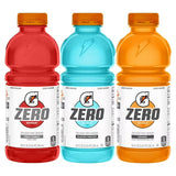 Gatorade Zero Sugar Thirst Quencher Electrolyte Sports Drink (Assorted Flavors), 20 Fl Oz Bottles - Zero Calorie Hydration Formula