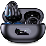 LED Power Display Ear Clip Sports Earphones - ENC Noise Reduction, IPX7 Waterproof, Low Latency
