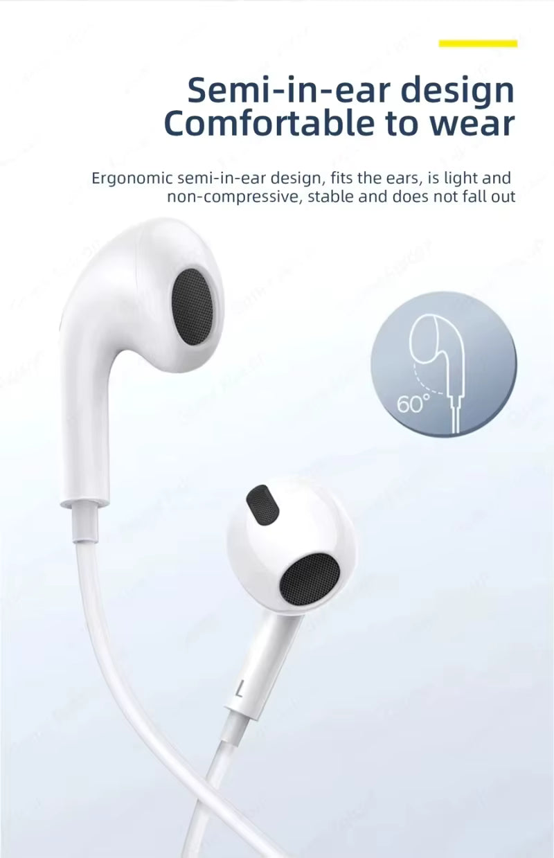 Wired Earbuds with In-Line Microphone