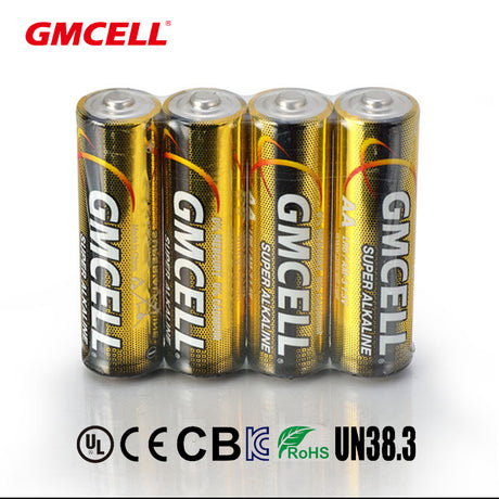 4-Pack Alkaline LR6 "Super Power" AA Batteries, 1.5V - Ideal for Toys, Remote Controls, & Home Appliances