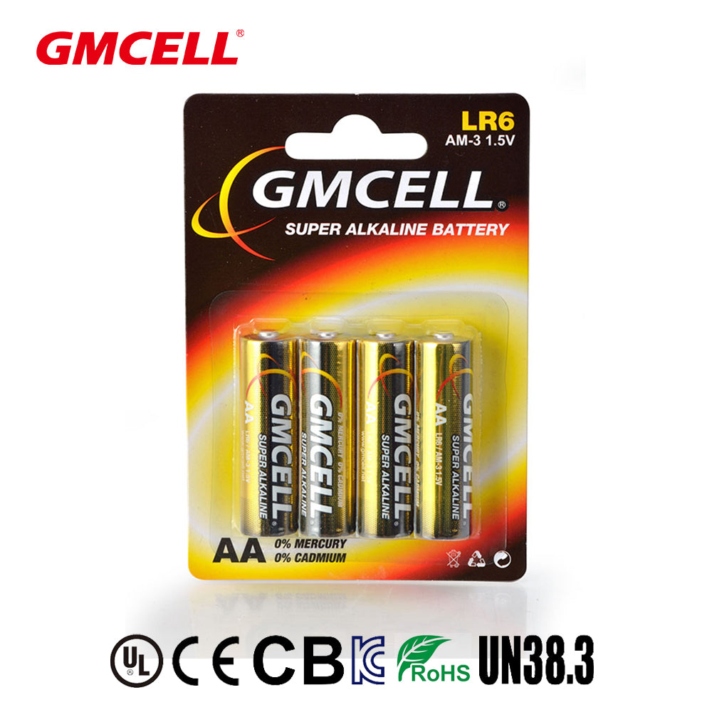 4-Pack Alkaline LR6 "Super Power" AA Batteries, 1.5V - Ideal for Toys, Remote Controls, & Home Appliances