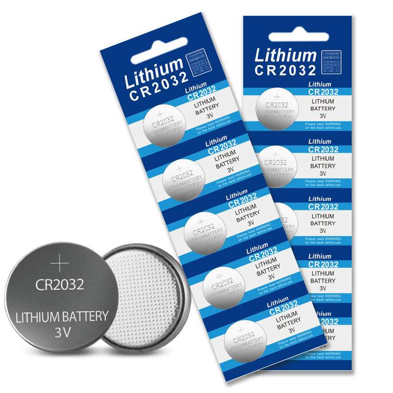 High-Performance CR2032 3V Lithium Button Cell Batteries, Multi-Pack - Ideal for Car Keys, Watches, & Electronic Scales
