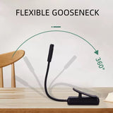 Mini Small Rechargeable Led Reading Book Clip Light 2*AAA Battery Powered Eye Caring Dimmable Clip on Light