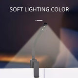 Mini Small Rechargeable Led Reading Book Clip Light 2*AAA Battery Powered Eye Caring Dimmable Clip on Light