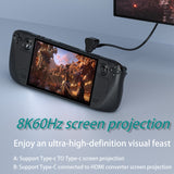 Convenient Connect 2-in-1 USB-C Male to USB-A/USB-C Female Adapter - 100W/20Gbps Fast Data, 8K Audio/Video Converter