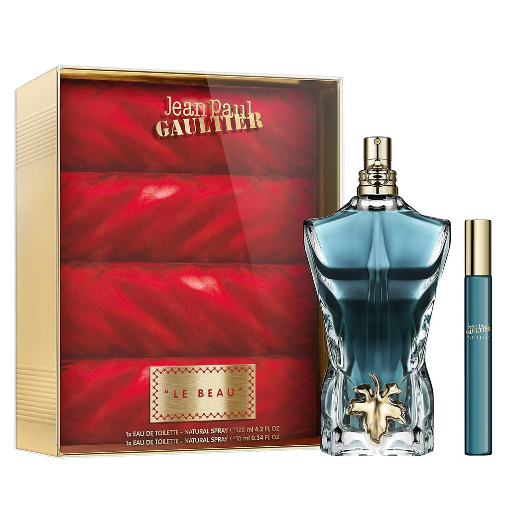 JEAN PAUL GAULTIER LE BEAU 2 PCS SET FOR MEN: 4.2 EAU DE TOILETTE + 0.34 EAU DE TOILETTE
