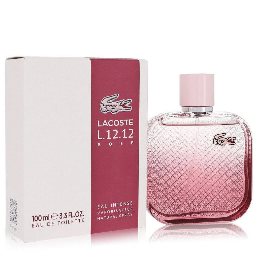 LACOSTE L.12.12 ROSE EAU INTENSE 3.3 EAU DE TOILETTE SPRAY FOR WOMEN
