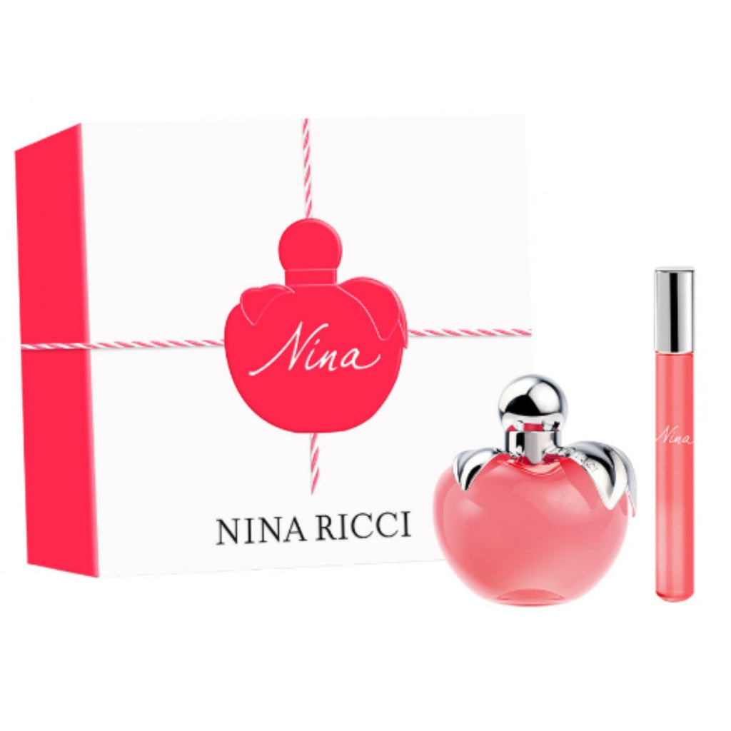 NINA RICCI NINA 2 PCS SET FOR WOMEN: 2.7 EAU DE TOILETTE SPRAY + 0.34 EAU DE TOILETTE SPRAY