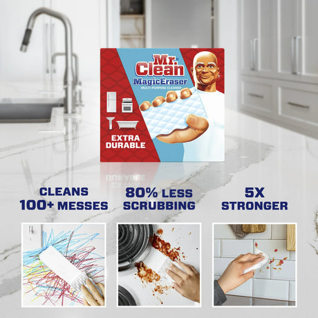 Mr. Clean Magic Eraser Original Multi-Surface Cleaning Pads, 2-Count Box - Scuff & Grime Remover