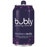 Bubly Sparkling Water, Zero Calories, Zero Sugar, Naturally Flavored, 12 Fl Oz Cans