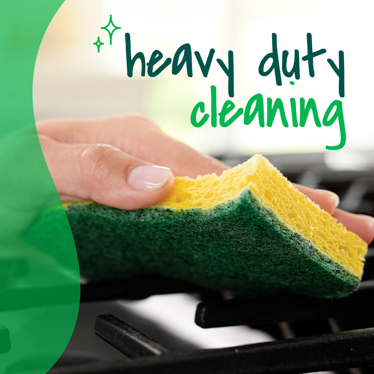 Scotch-Brite Heavy Duty Scour Pads, 3-Count Pack - Tough Kitchen Scrubbers for Pots & Pans