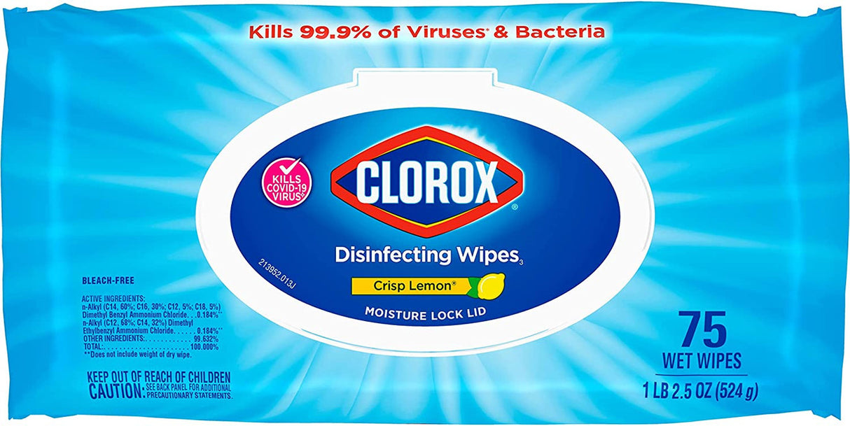 Clorox Crisp Lemon Disinfecting Wipes (75 ct)