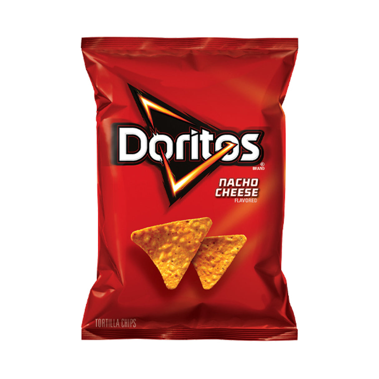 Doritos Nacho Cheese Flavored Tortilla Chips, Small Single-Serve Bag, 1.75 oz