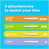 Tampax Tampons, 10 Count Small Pack (Regular Absorbency, Unscented) - Trusted LeakGuard Protection