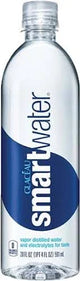 Smartwater Premium Vapor Distilled Water, Electrolyte Enhanced, 20 Fl Oz Bottles