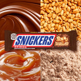 Snickers Full Size Chocolate Bar, 1.86 oz - Packed with Peanuts, Chewy Caramel, & Nougat