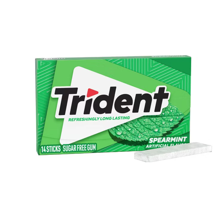 Trident Sugar-Free Gum, 14-Piece Pack (Assorted Popular Flavors), Fights Cavities & Freshens Breath
