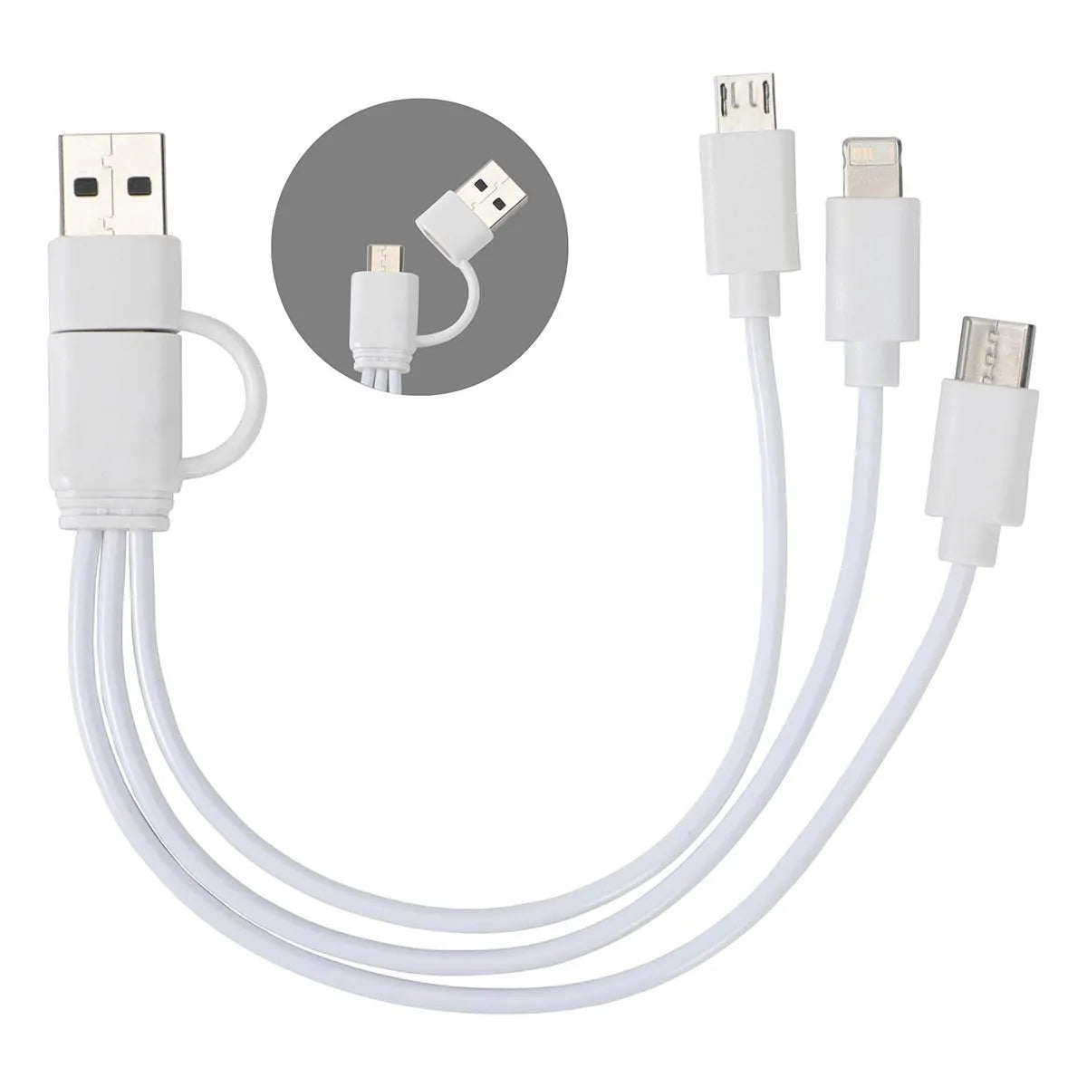 Universal 3-in-1 Multi-Tip Charger Cable