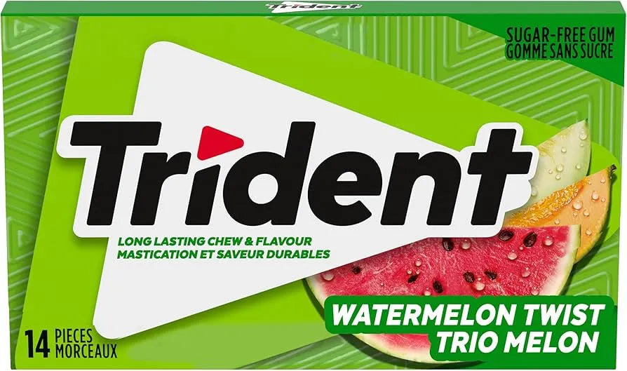 Trident Sugar-Free Gum, 14-Piece Pack (Assorted Popular Flavors), Fights Cavities & Freshens Breath